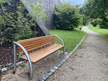 Bank im Stadtgraben