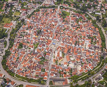 Luftbild Stadt Wemding