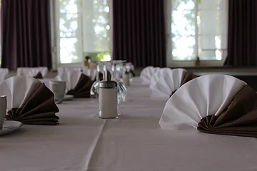 Veranstaltung im Saal, Deko