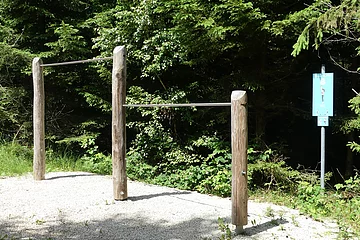 Klimmzugstangen auf dem Trimm-dich-pfad