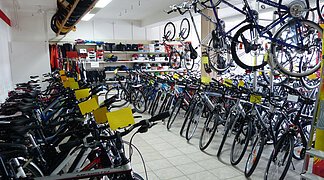 Die Fahrräder im Fahrrad Meyr