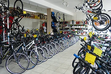 Die Fahrräder im Fahrrad Meyr