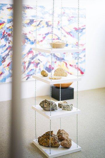 KunstMuseum Donau-Ries Ausgestellte Steine im KunstMuseum Donau-Ries.