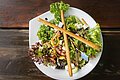 Ein Salat aus dem Biergarten beim Wallfahrtswirt.