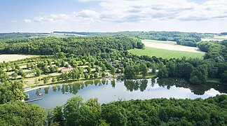 Waldsee von oben.