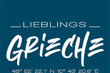 Das Betriebslogo des "Lieblings Griechen" in Wemding