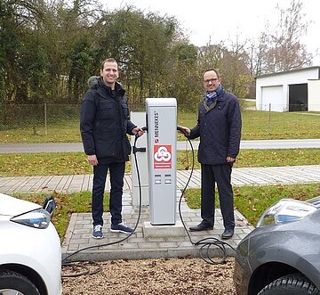 E-Auto-Ladestation nahe Johannisweiher