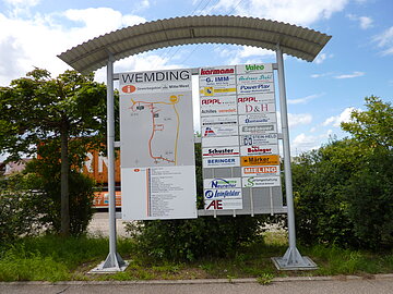 Schild Gewerbegebiet Wemding