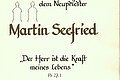 Dokument Neupriester Martin Seefried 2008