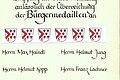 Überreichung Bürgermedaillen 2011