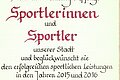 Glückwunsch Sportlerinnen und Sportler 2017