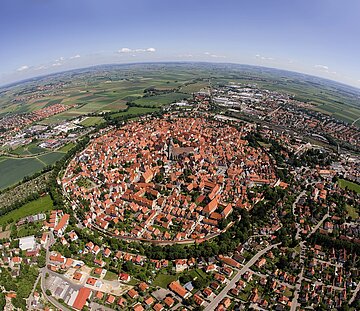 Luftbild von Nördlingen